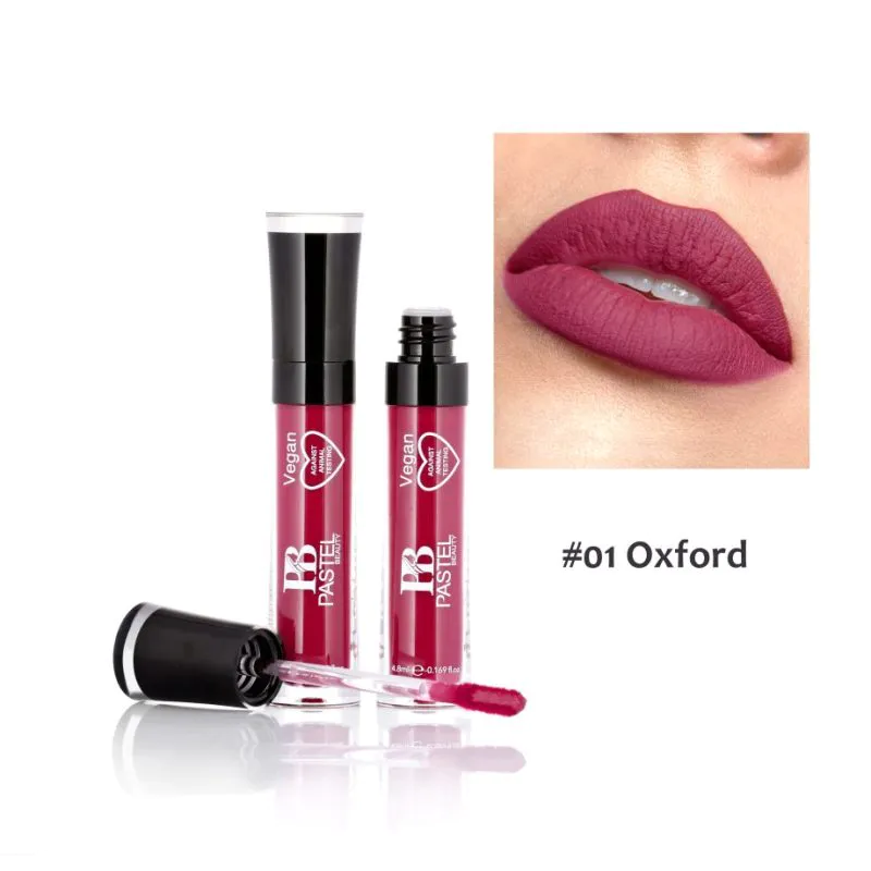 PASTEL BEAUTY megalast LIQUID Catsuit Matte Lipstick 01 Oxford (4.8ml)