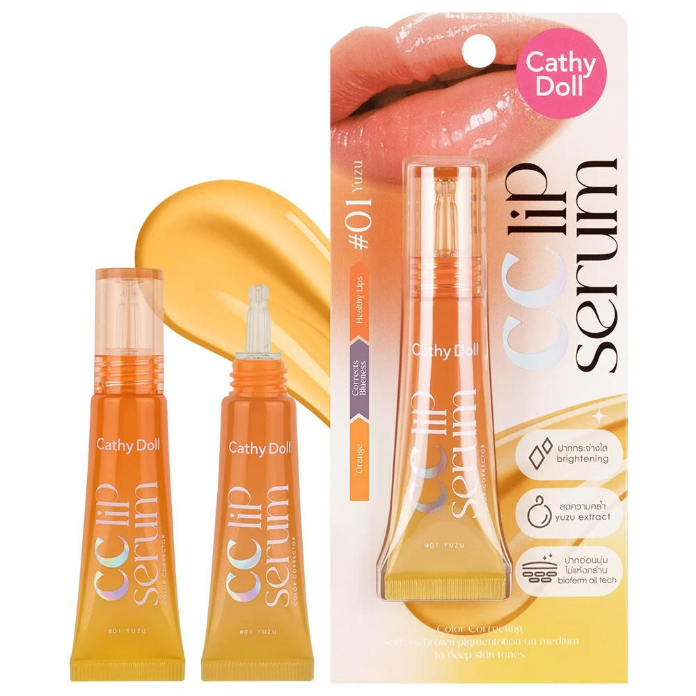 Cathy Doll CC Lip Serum Color Corrector 01 Yuzu 10g