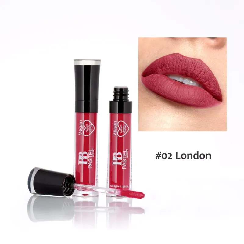 PASTEL BEAUTY megalast LIQUID Catsuit Matte Lipstick 02 London (4.8ml)