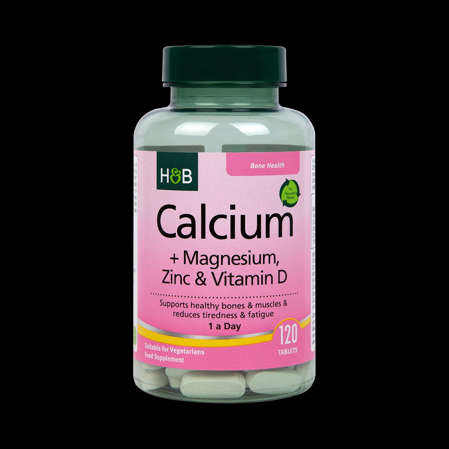 H&B Calcium + Magnesium, Zinc & Vitamin D 120 Tablets