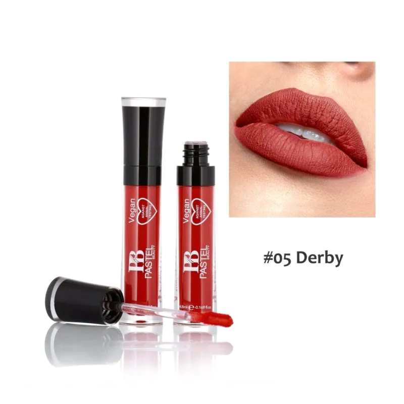 PASTEL BEAUTY megalast LIQUID Catsuit Matte Lipstick 05 Derby (4.8ml)
