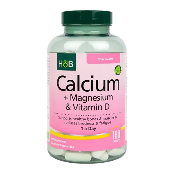 H&B Calcium Vitamin D & Magnesium 180 Tablets