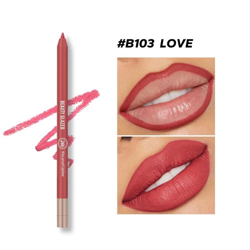 Beauty Glazed Lively Waterproof & Long Lasting Lip Liner B103 Coral Dream