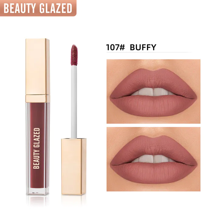 Beauty Glazed True Matte Liquid Lipstick 107 BUFFY
