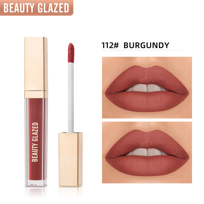 Beauty Glazed True Matte Liquid Lipstick 112 Burgundy