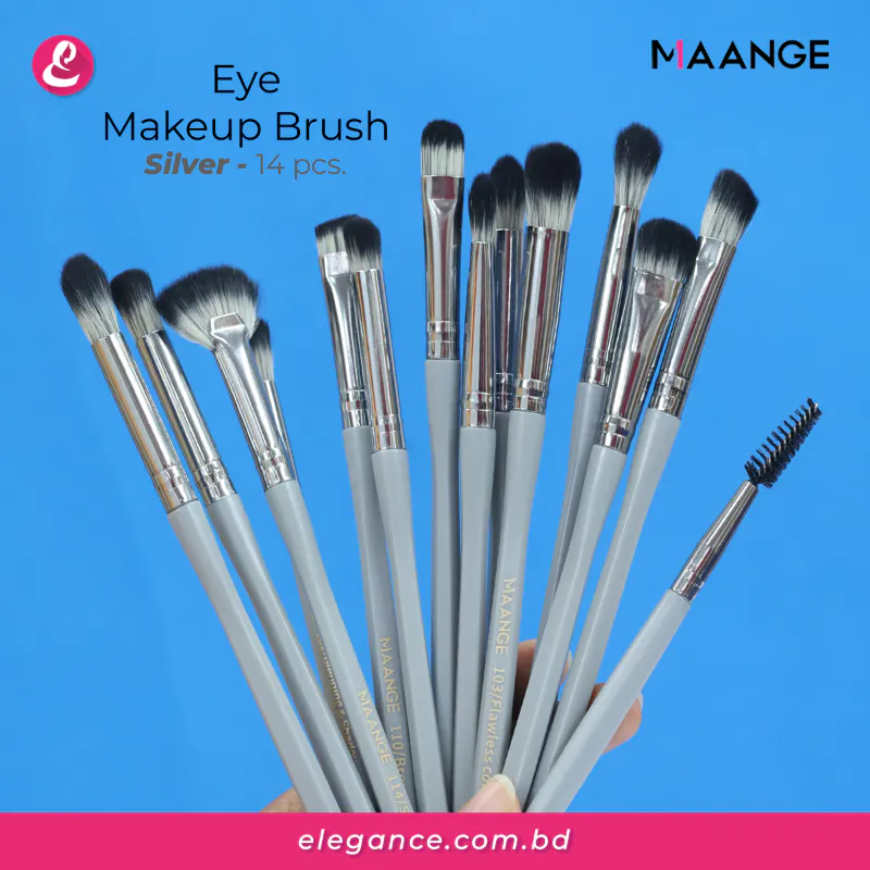 Maange Eye Makeup Brush 14 (Silver)