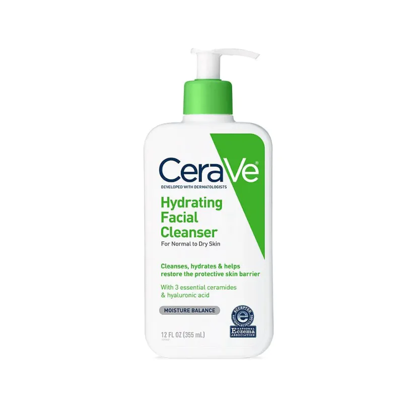 Cerave Hydrating Facial Cleanser For Normal To Dry Skin 355ml (USA)