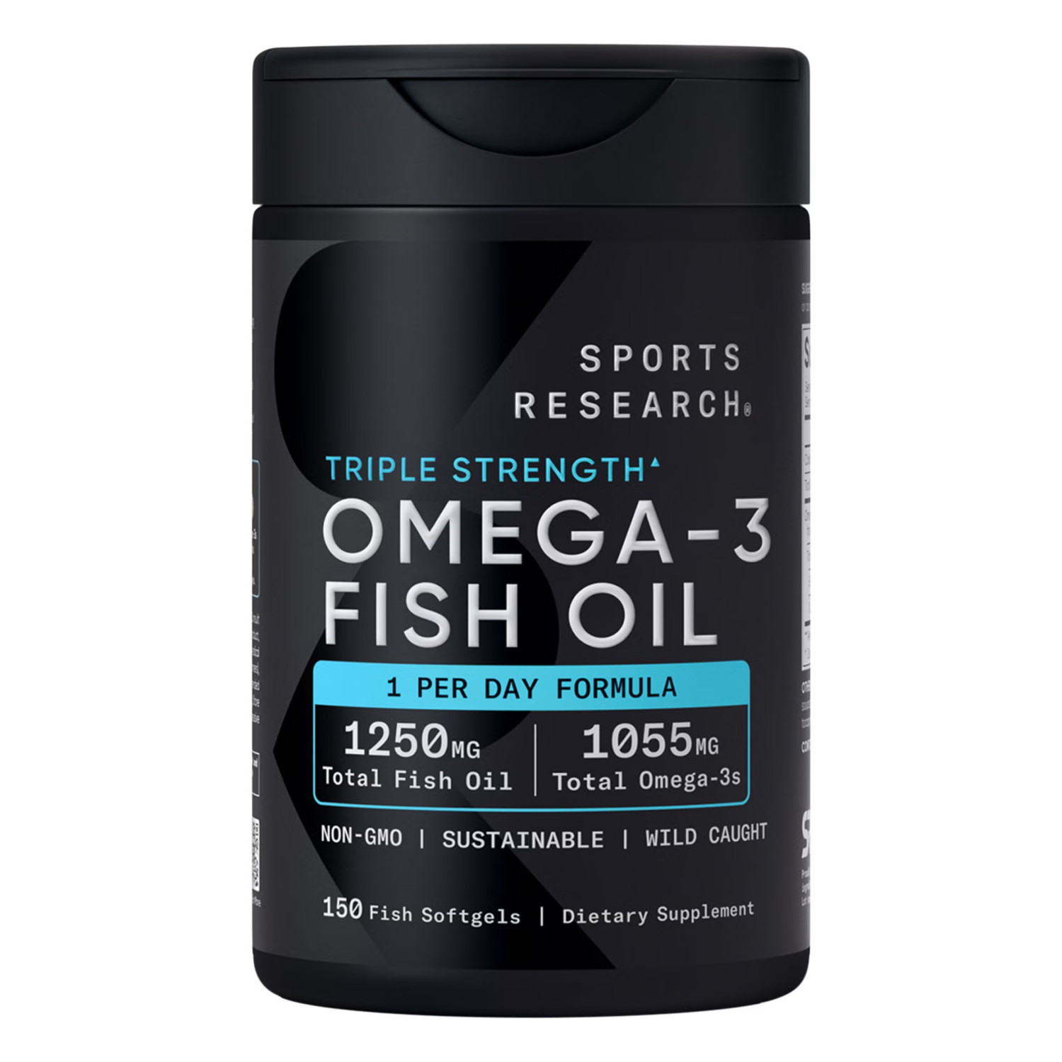 Sports Research Triple Strength Omega-3 Fish Oil 150 Softgels
