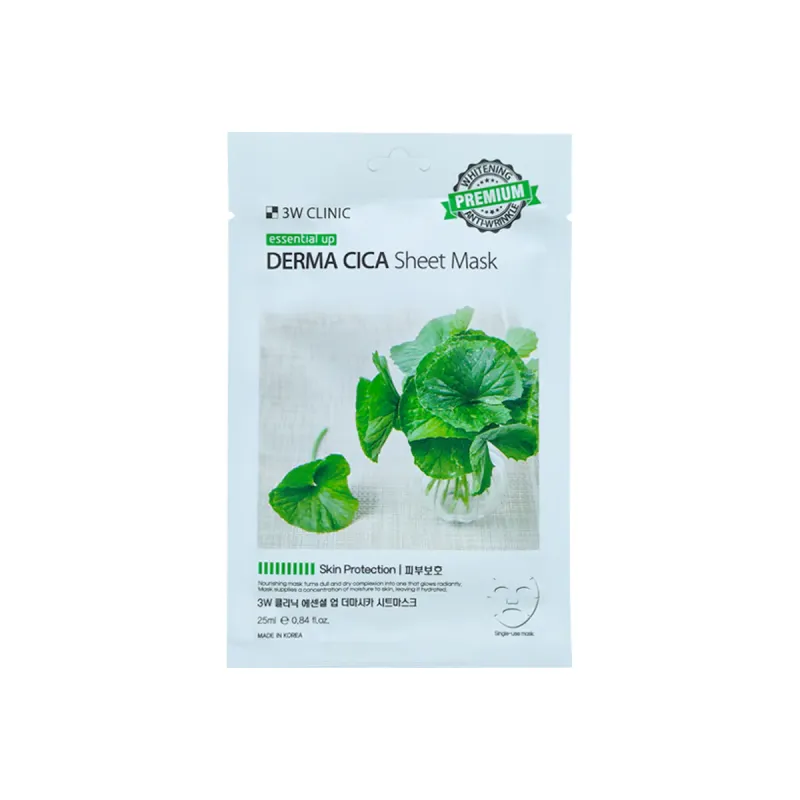 3W Clinic Essential Up Derma Cica Sheet Mask – 25ml
