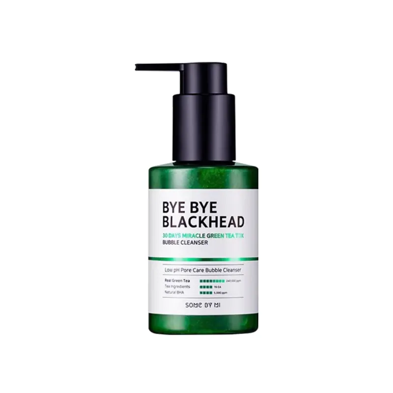 Some By mi Bye Bye Blackhead 30 Days Miracle Green Tea Tox Bubble Cleanser (120gm)