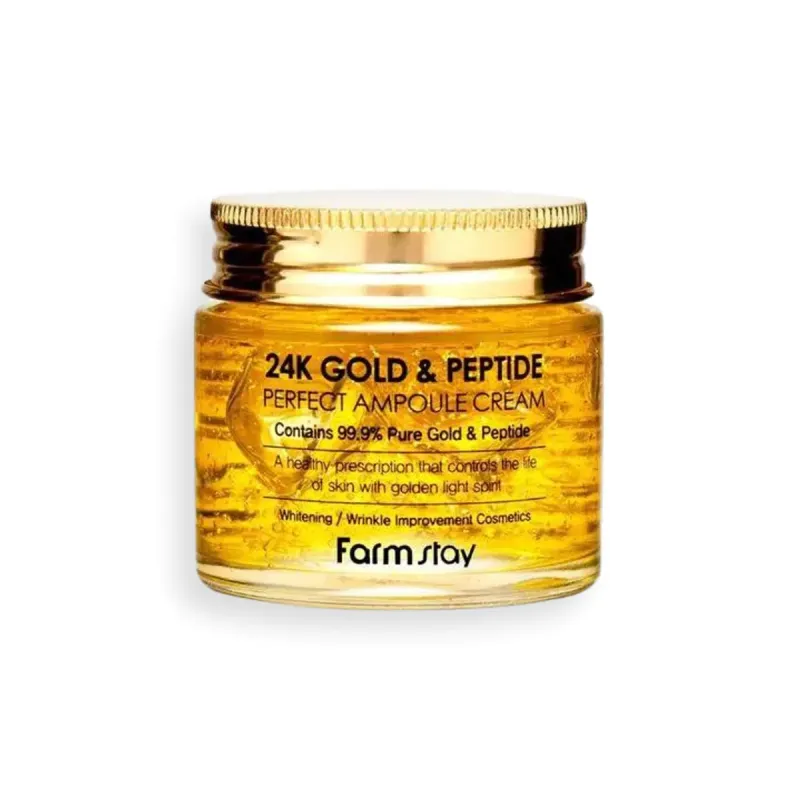 FARM STAY 24k Gold & Peptide Perfect Ampoule Cream (80 ml)