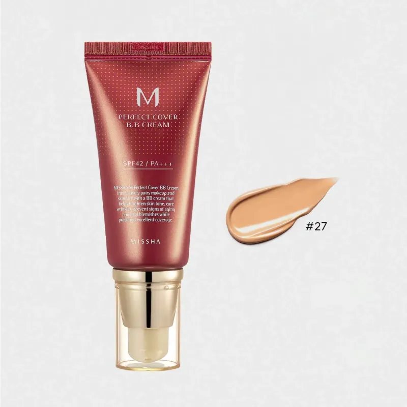 Missha M Perfect Cover BB Cream SPF42 PA+++ 50g Shades 27
