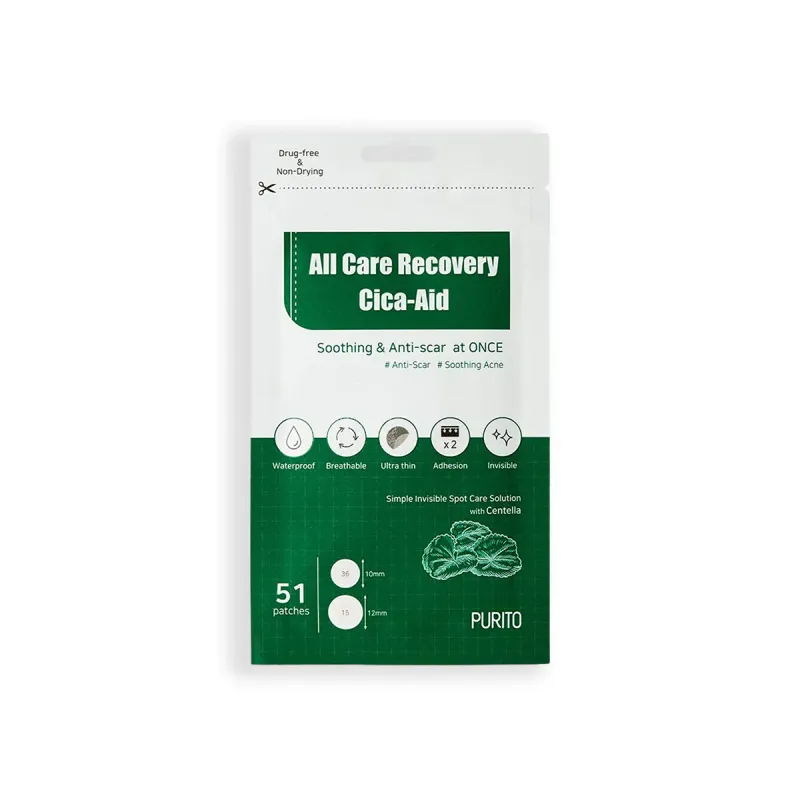 PURITO All Care Recovery Cica-Aid 51 Patches