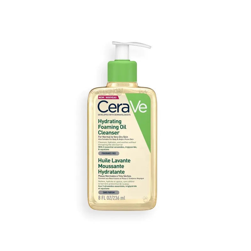 CeraVe Hydrating Foaming Oil Cleanser For Normal To Very Dry Skin 236 ml (UK)