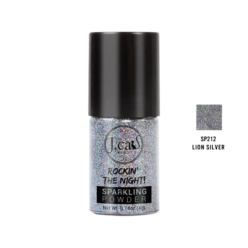 J Cat Lion Silver Sparkling Powder