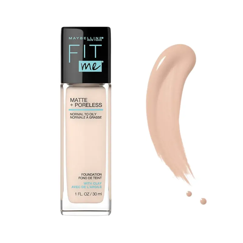 Maybelline Fit Me 105 Fair Ivory Matte Poreless Foundation