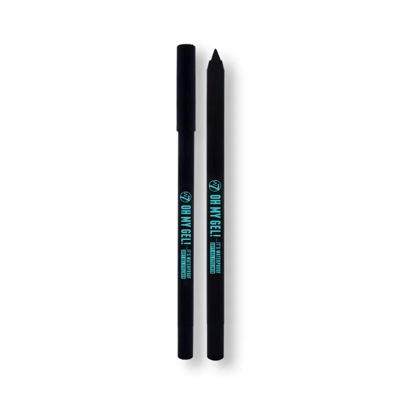 W7 Oh My Gel Waterproof Eyeliner Pencil - Blackest Black