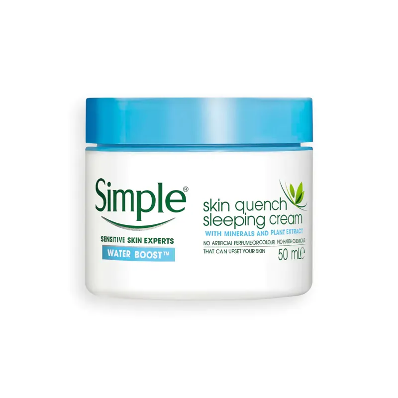 Simple Water Boost Skin Quench Sleeping Cream 50ml