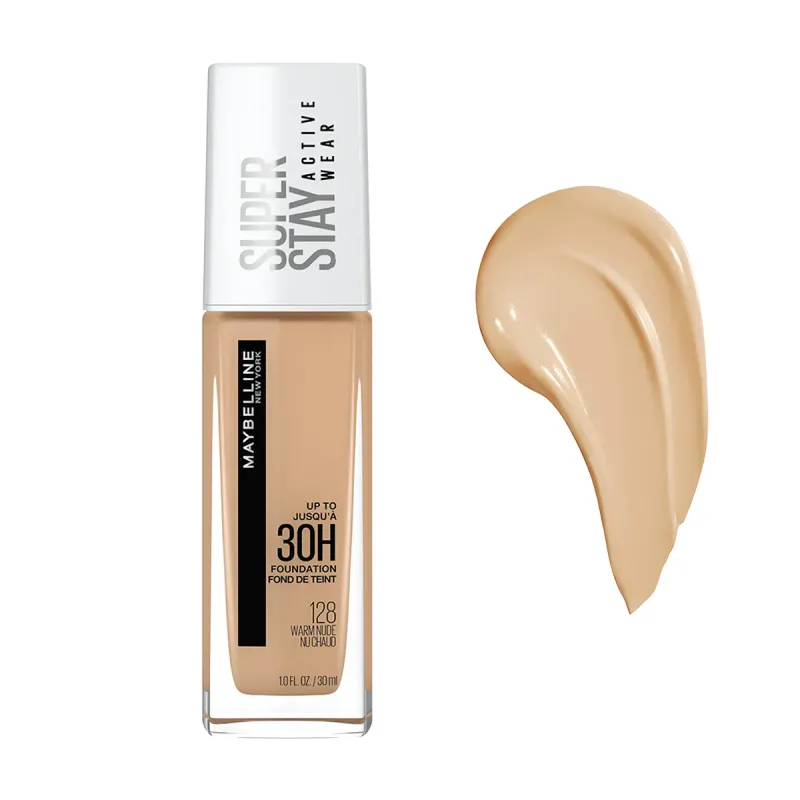 Maybelline 30H 128 Warm Nude Superstay Foundation