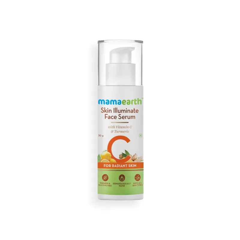 Mamaearth Skin Illuminate Face Serum for Radiant Skin with Vitamin C and Turmeric
