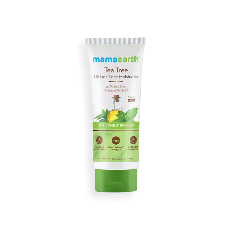 Mamaearth Tea Tree Oil-Free Face Moisturizer with Tea Tree and Salicylic Acid for Acne and Pimples