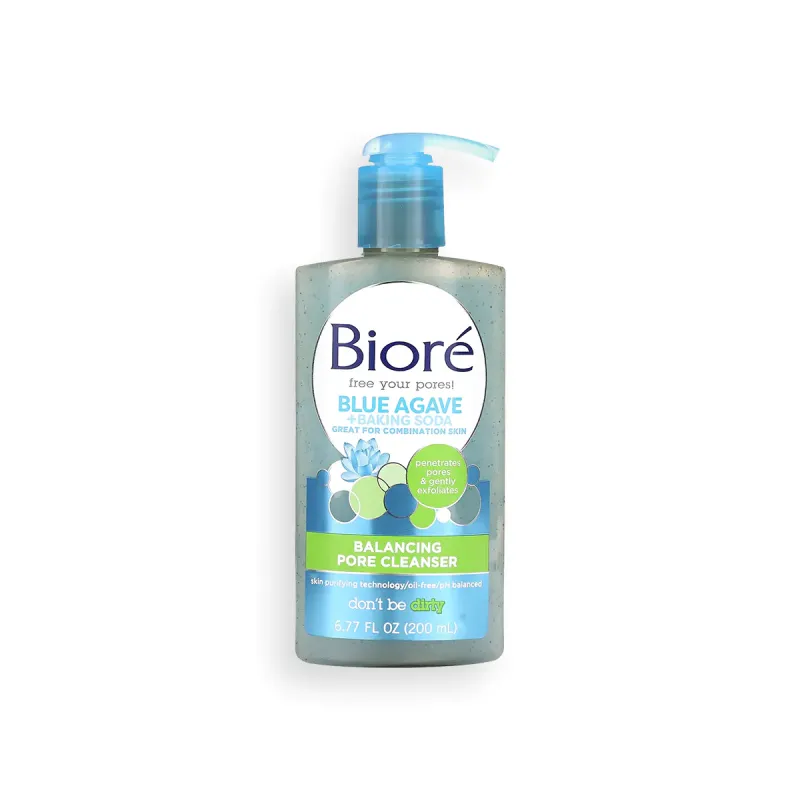Biore Blue Agave Baking Soda Balancing Pore Cleanser 200ml