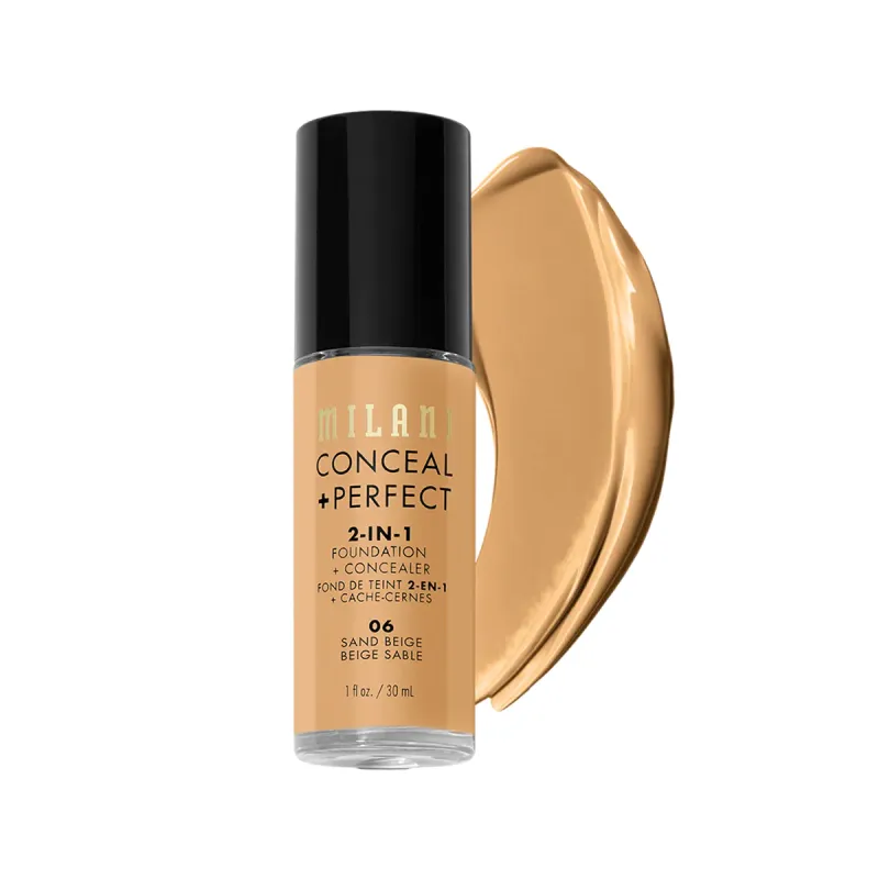 MILANI CONCEAL PERFECT 2IN1 FOUNDATION 06 Sand Beige