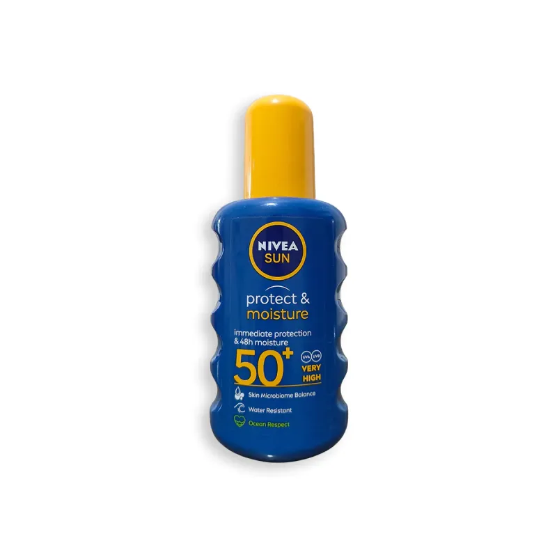 Nivea Sun Spray Protect & Moisture 200 Ml SPF 50+ UVA UVB
