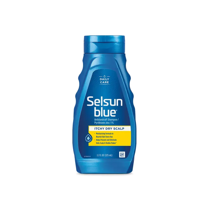 Selsun Blue Itchy Dry Scalp Antidandruff Shampoo Pyrithione Zinc 1% 325ml