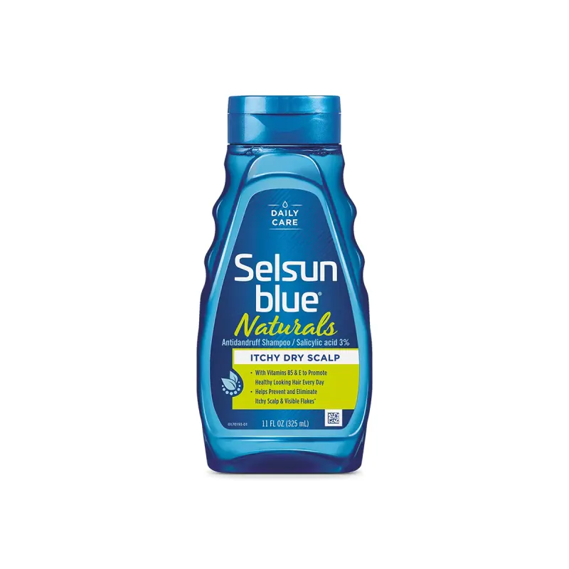 Selsun Blue Naturals Itchy Dry Scalp Shampoo Salicylic Acid 3% 325ml