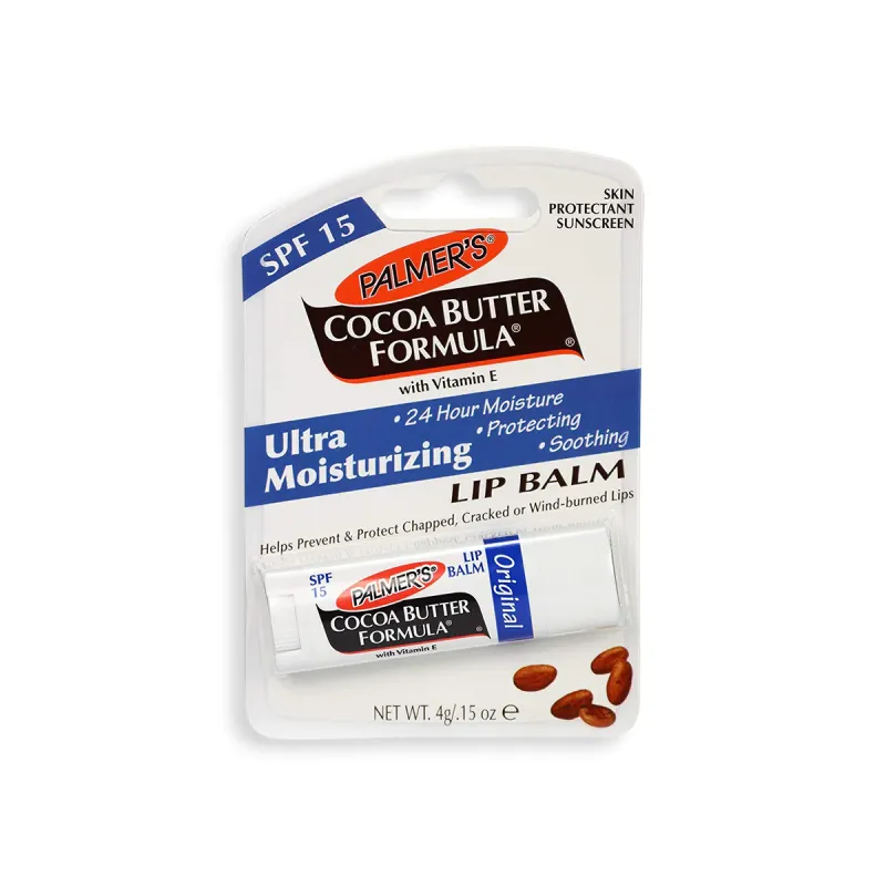 Palmer’s cocoa butter formula lip balm with SPF 15 (USA)
