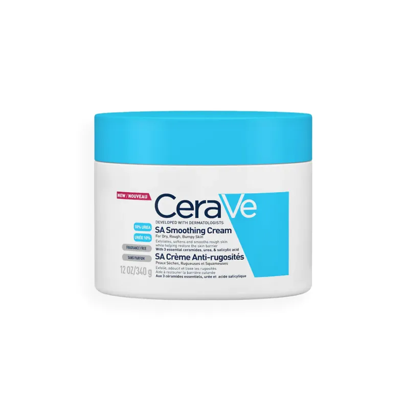 CeraVe SA Smoothing Cream 340g For Dry, Rough, Bumpy Skin