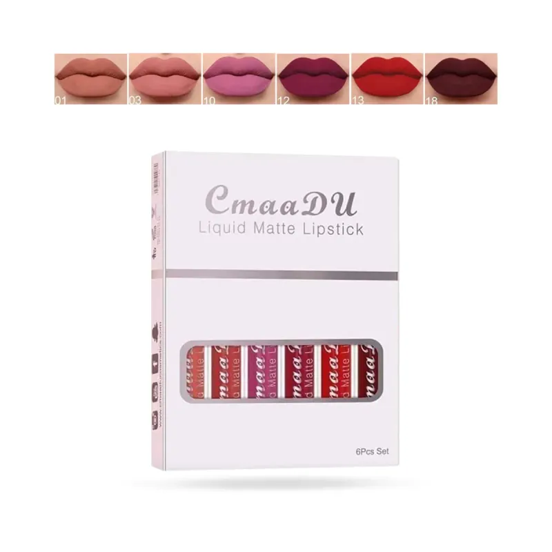 Cmmadu 03 Liquid Matte Lipstick Set 06pcs