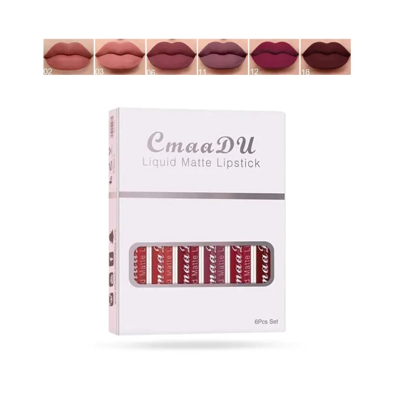 Cmmadu 05 Liquid Matte Lipstick Set 06pcs