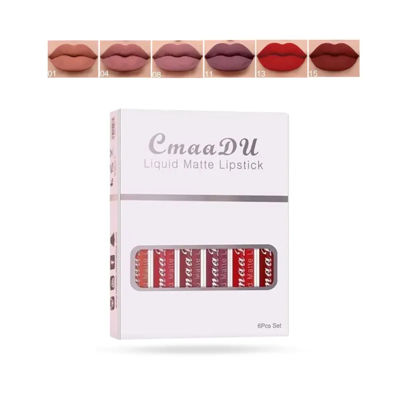 Cmmadu 06 Liquid Matte Lipstick Set 06pcs