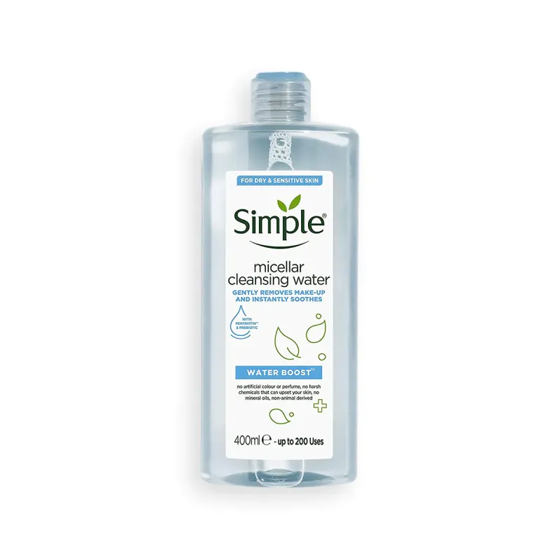 Simple Water Boost Micellar Cleansing Water For Dry & Sensitive Skin 400ml