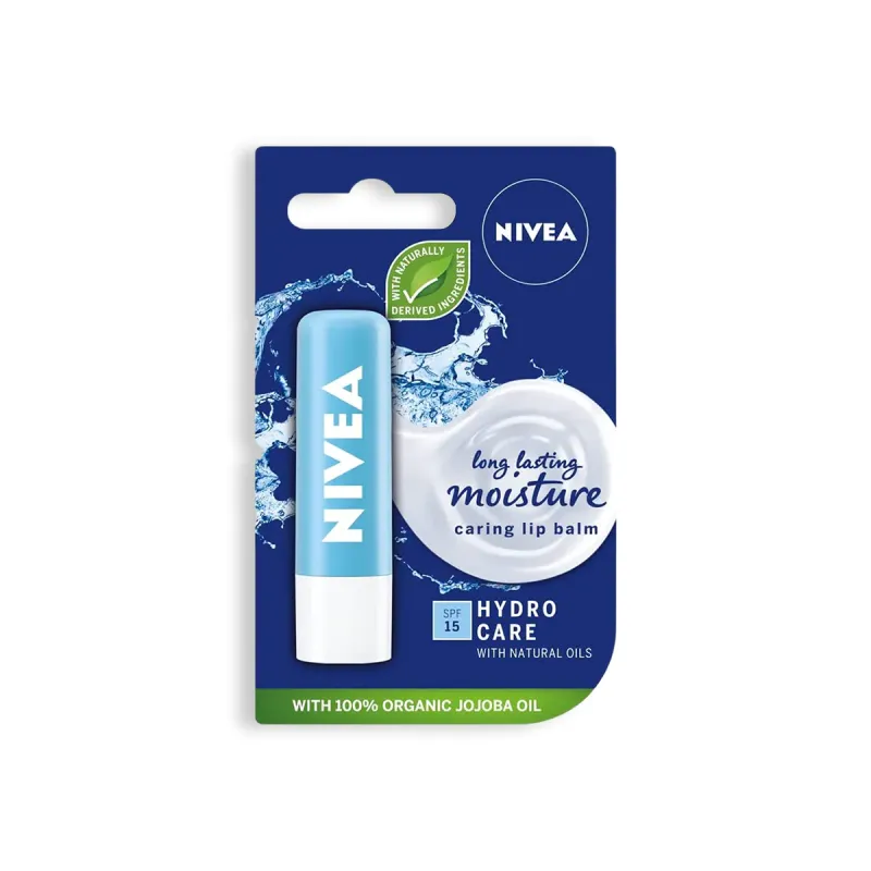 Nivea Hydro Care Long lasting Moisture Caring lip Balm 5.5 ml with SPF15