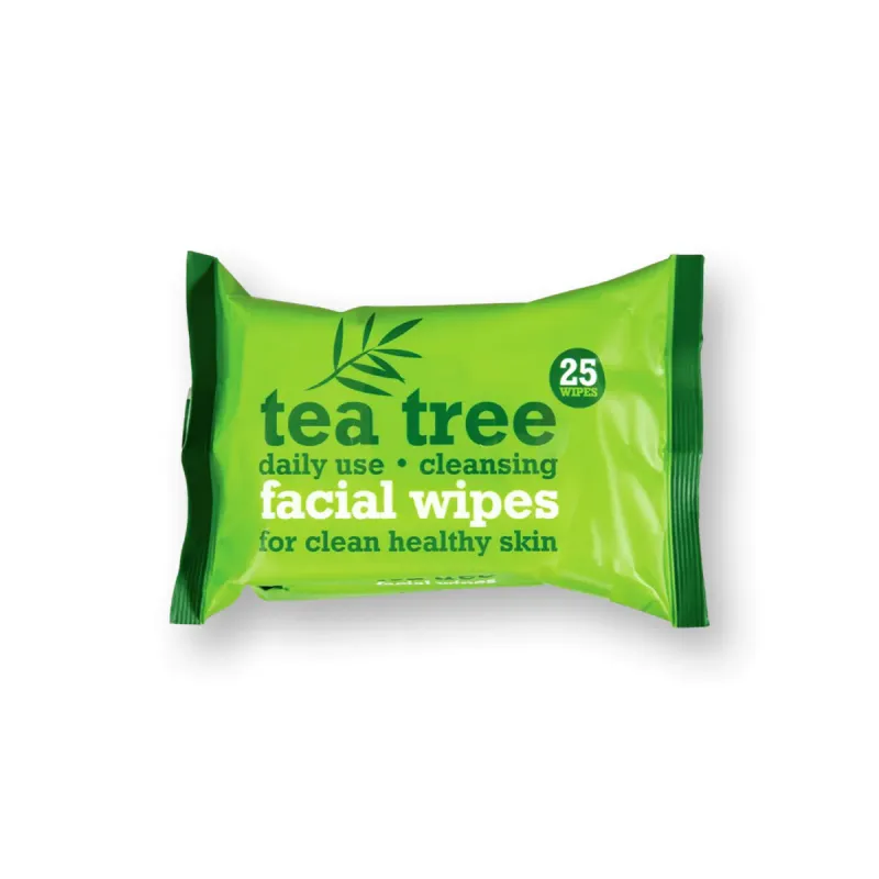 Xpel TEA TREE facial Cleansing Wipes 25pcs