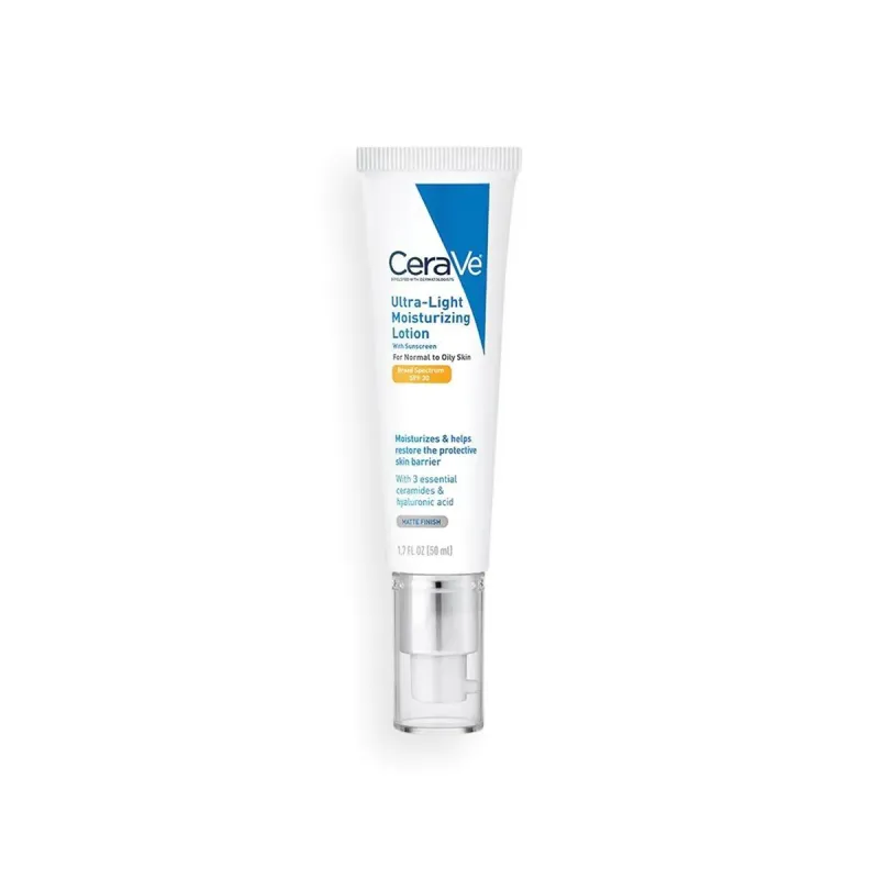 Cerave Ultra-Light Moisturizing Lotion Broad Spectrum Spf 30, 50 ml for Normal to Oily skin USA