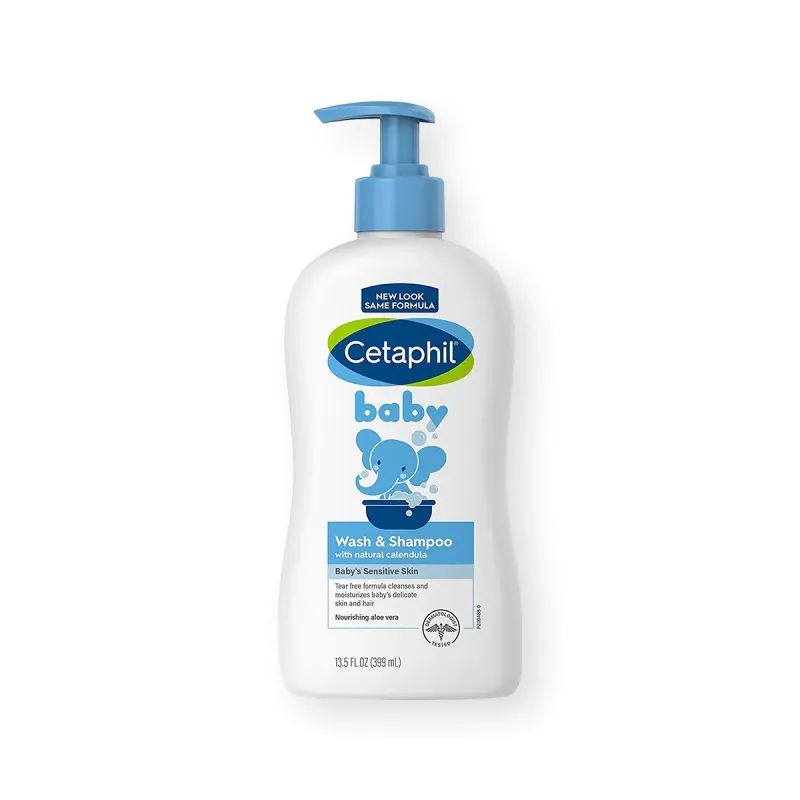 Cetaphil Baby Wash & Shampoo with Natural Calendula - 399ml