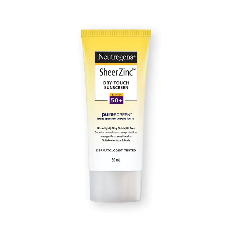 Neutrogena Sheer Zinc Dry Touch Sunscreen SPF50+ (80ml)