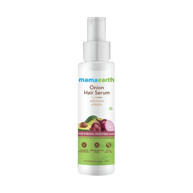 Mamaearth Onion Hair Serum With onion & Biotin For Strong, Frizz-Free Hair - 100 ml