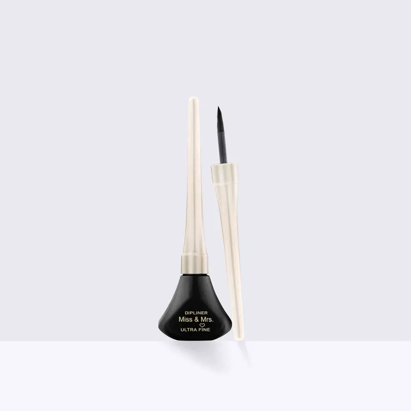 Miss & Mrs Ultrafine Dipliner Eye Liner Black 4.5ml