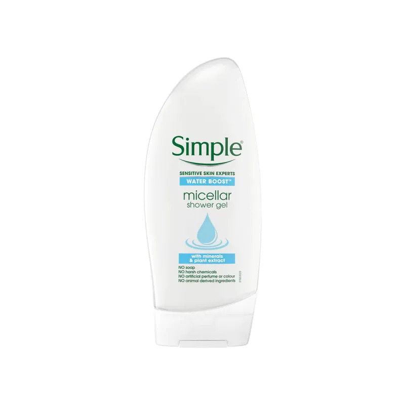 Simple Water Boost Micellar Water Shower Gel 250ml
