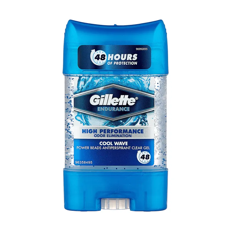 Gillette Endurance High Performance Odor Elimination Power Breds Antiperspirant Gel Power Cool Wave 75ml