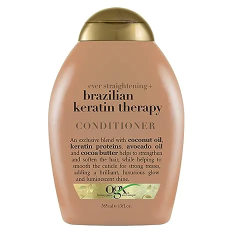 OGX Brazilian Keratin Smooth Conditioner 385ml (UK)