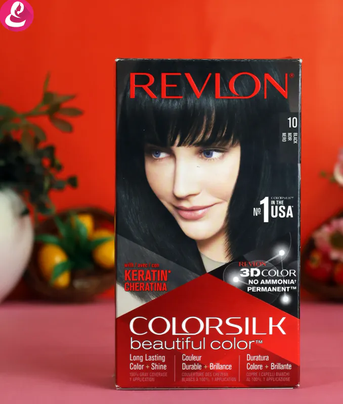 Revlon COLORSILK Beautiful Hair Color - 10 Black 59.1ml (ITALY)