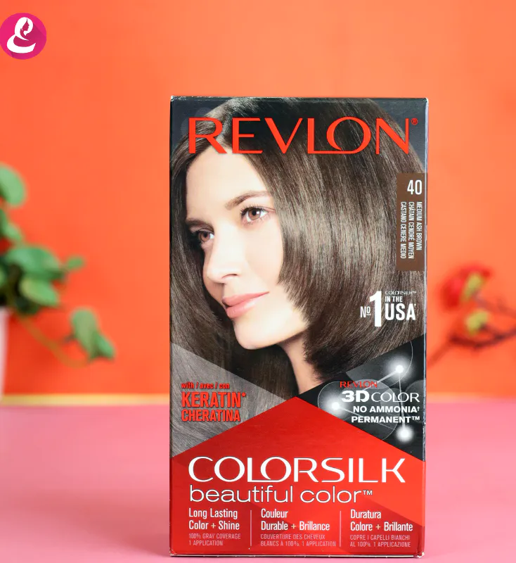 Revlon COLORSILK Beautiful Hair Color - 40 Medium Ash Brown 59.1ml (ITALY)