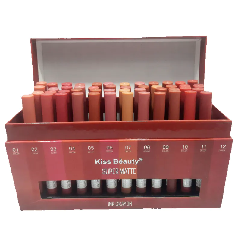 Kiss Beauty Super Matte Ink Crayon Lipstick (24h Lasting) 12