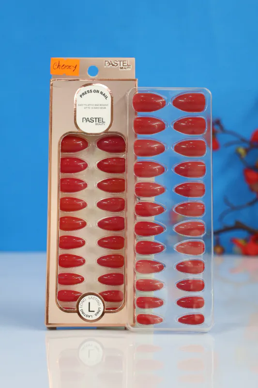 Pastel Beauty False Nails Matte Cherry-24pcs